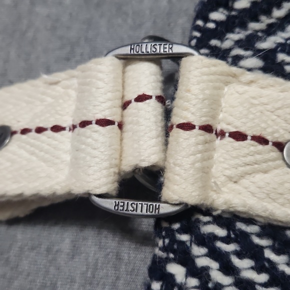 Y2K Hollister Woven Wool Tote Shoulder Travel Purse Summer Shopping Beach Bag - Picture 6 of 14